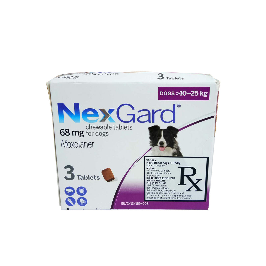 NexGard Chewable Tablet for Dogs 10-25kgs